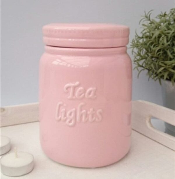 Pink Tealight candle container